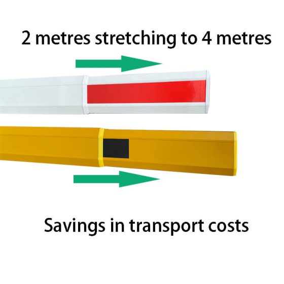 Retractable Pole Automatic Barrier Retractable Pole - ParkingLPR.COM